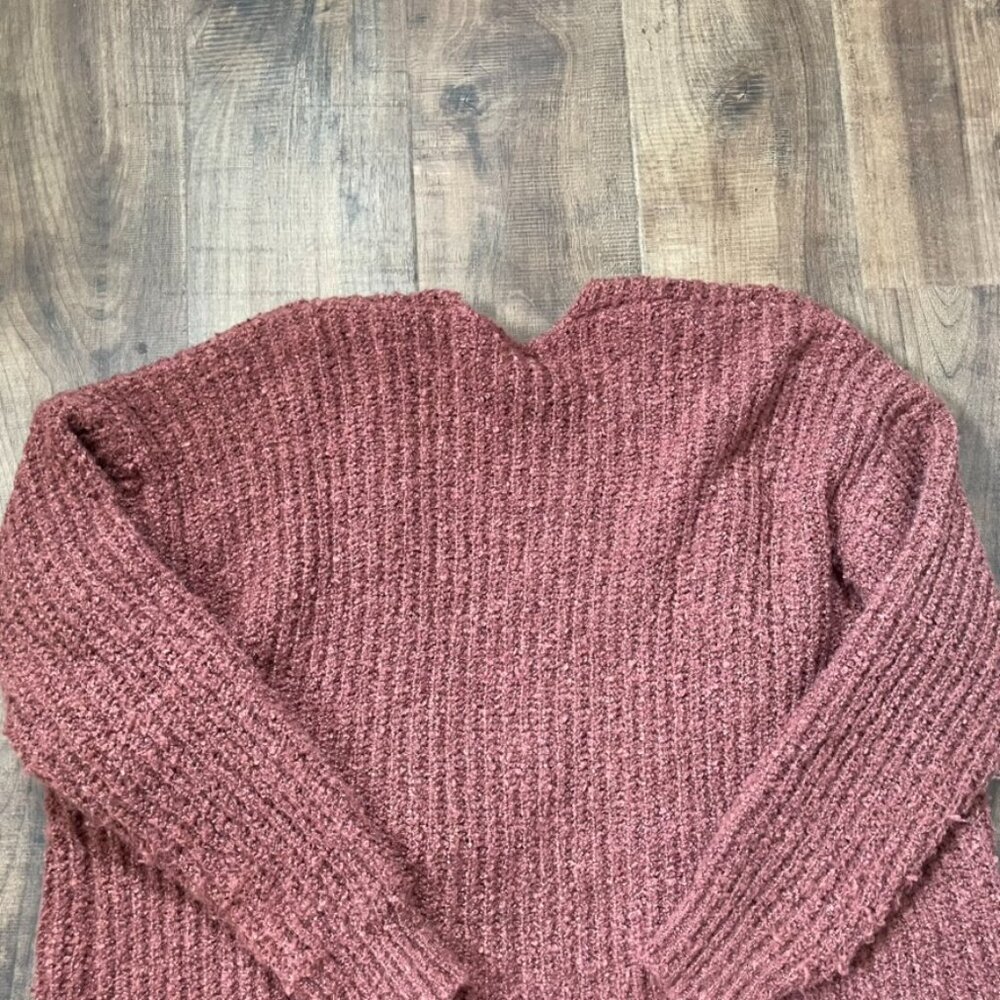 Talulah Rust Textured Open Front Cardigan Sweater… - image 8